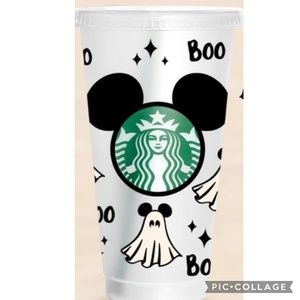 Starbucks Halloween ghost mouse ears 24oz Venti Cold Cup